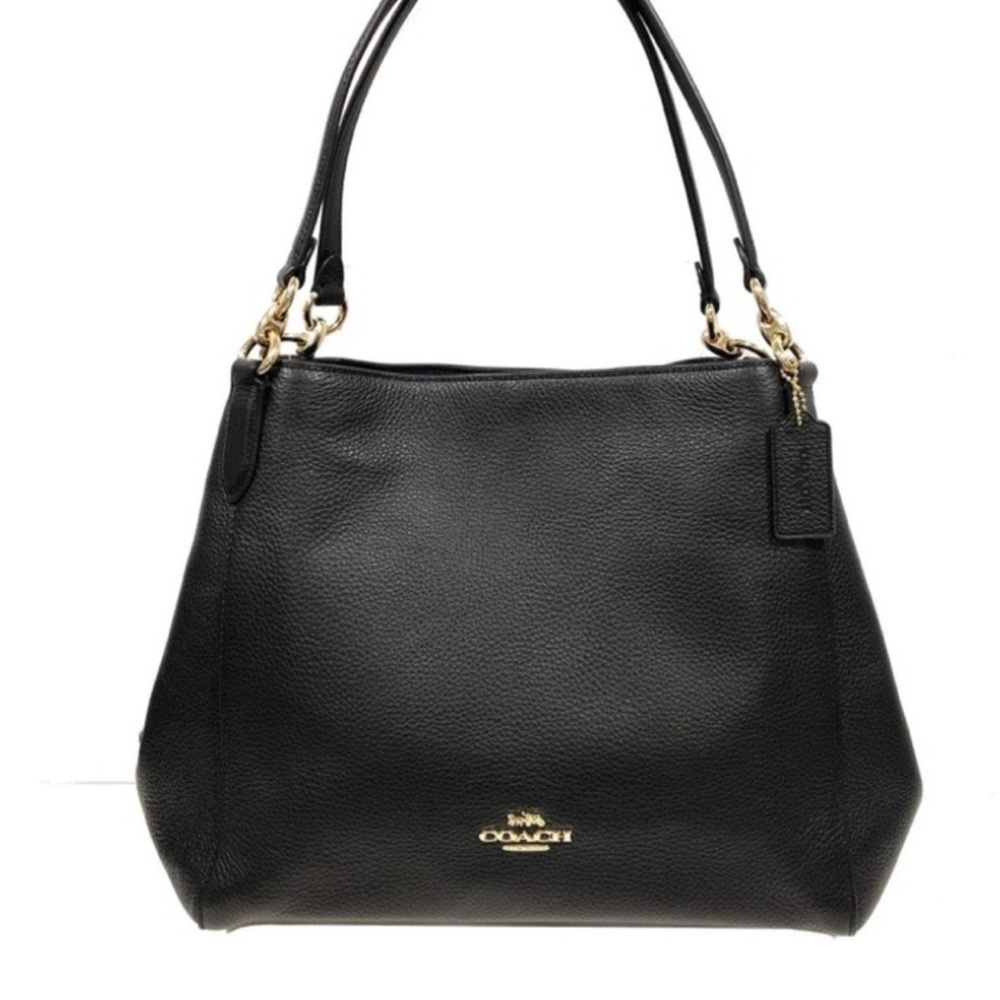Coach Black Leather Shoulder Bag